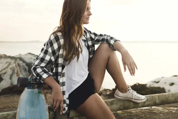 Skater Girl — Stockfoto