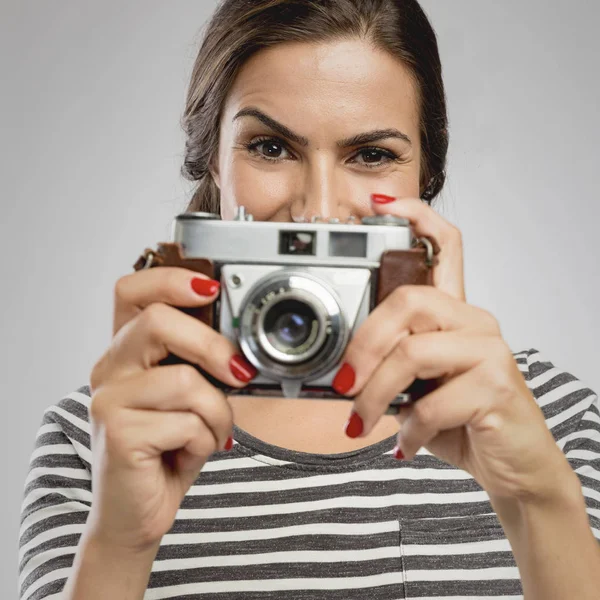 Amo la mia macchina fotografica — Foto Stock