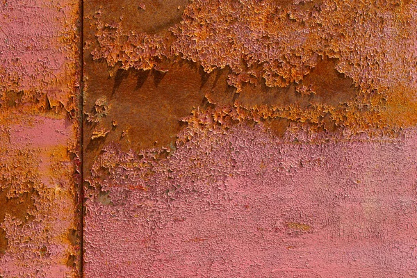 Vermelho descascamento pintura textura fundo — Fotografia de Stock