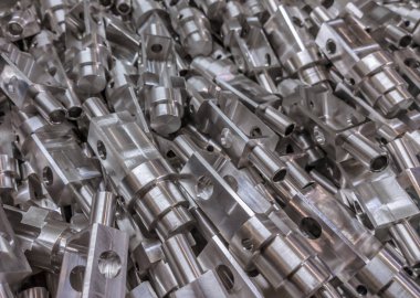 Alüminyum parçalar arka plan