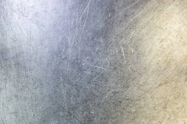 Scratched flat stainless steel sheet surface background and texture — Stock Photo, Image