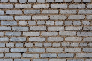 Beyaz silikat tuğla duvar. Düz dış görünüş ve arka plan.