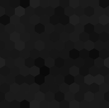 Altıgen siyah seamless modeli