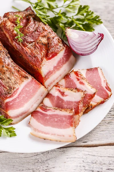 Bacon affumicato piccante — Foto Stock