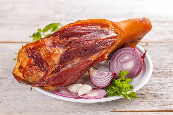 Smoked pork knuckle — Stock Photo, Image