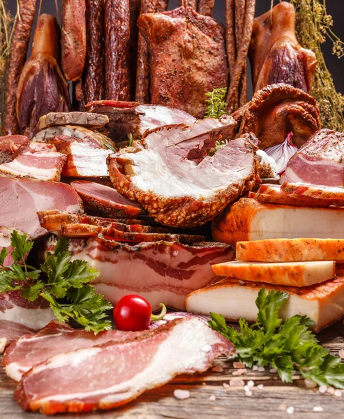 Schweinefleisch geräuchert — Stockfoto