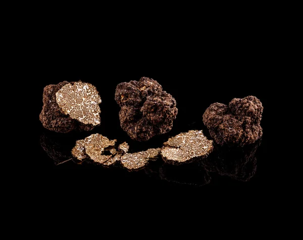 Zwarte truffels paddestoel — Stockfoto