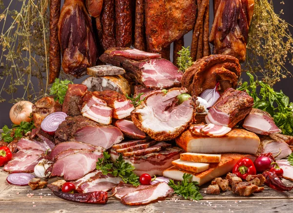 Schweinefleischprodukte — Stockfoto
