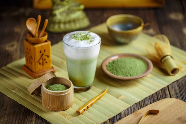 Thé vert matcha latte — Photo