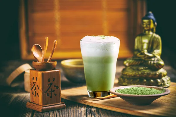 Thé vert matcha latte — Photo