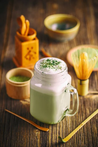 Green tea frappe — Stock Photo, Image