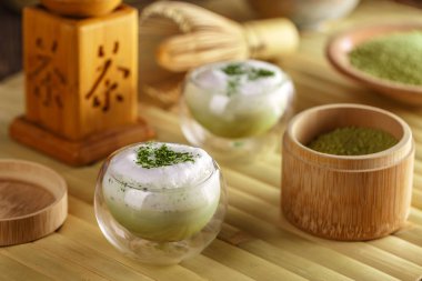 Matcha yeşil çay kahve bardak