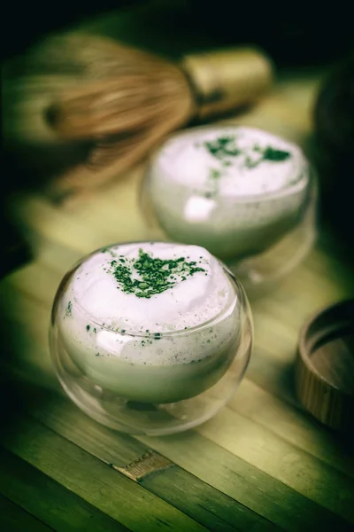 Bio-grüner Matcha-Tee — Stockfoto