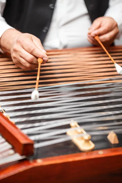 Cimbalom, népi hangszer — Stock Fotó