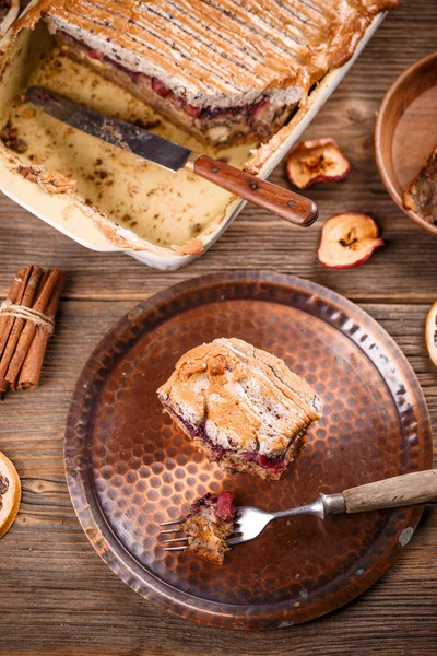 Pudim de pão caseiro — Fotografia de Stock