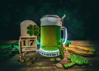 St Patrick's Day için blok takvim