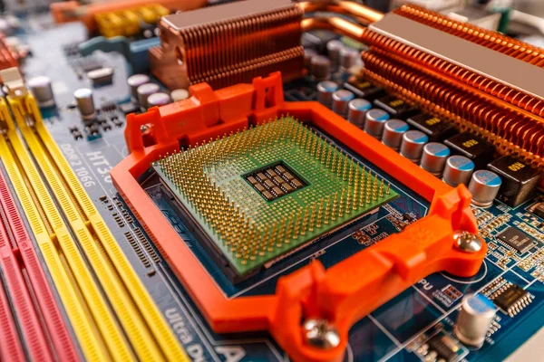 CPU processor socket — Stockfoto