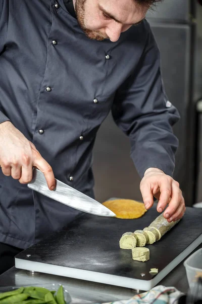 Chef corte compuesto mantequilla — Foto de Stock
