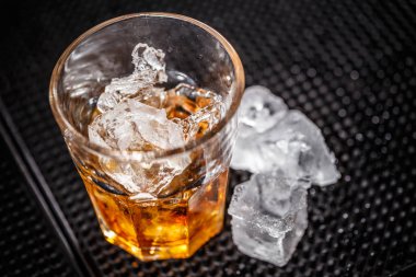 Bir bardak viski. 