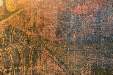 Yıpranmış boyalı deri