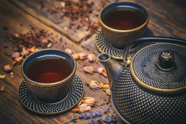 Conjunto de chá asiático — Fotografia de Stock