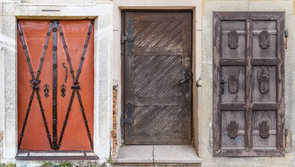 Különböző retro ajtók — Stock Fotó