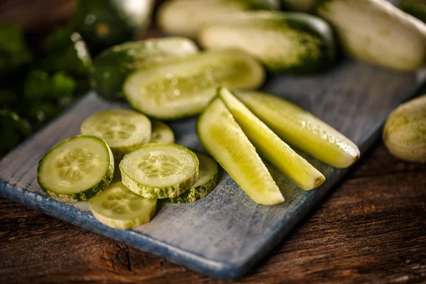 Concept of fresh cucumber — Stock Photo, Image