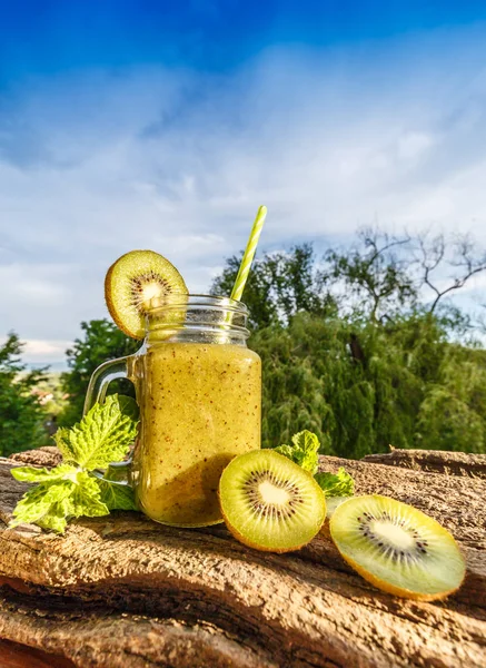 Fresh kiwi smoothie — Stock Photo, Image