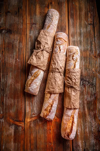 Vista dall'alto delle baguette francesi — Foto Stock