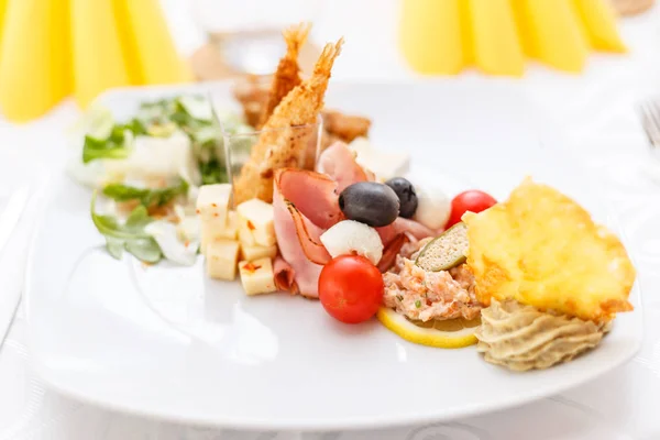 Festive appetizer plate — Stock Photo, Image