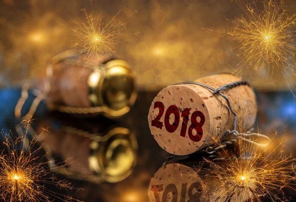 Neujahrskonzept 2018 — Stockfoto