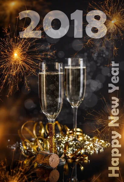 2018 conceito de ano novo — Fotografia de Stock