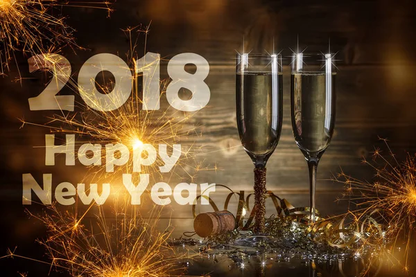 Έννοια νέο έτος 2018 — Φωτογραφία Αρχείου