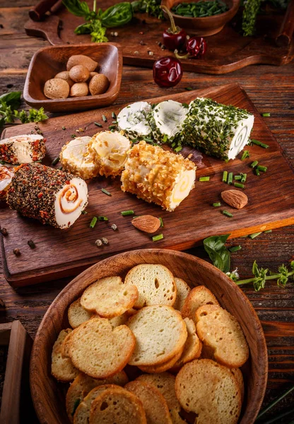 Cheese with colorful stuffing — Stock Photo, Image