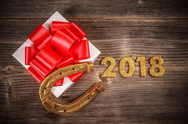 2018-ban új év koncepció — Stock Fotó