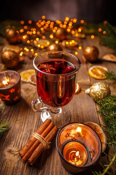 Gorący Boże Narodzenie grzane wino — Zdjęcie stockowe