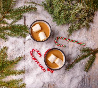 sıcak çikolata bir bardak