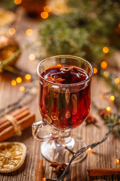 Wino grzane świąteczne — Zdjęcie stockowe