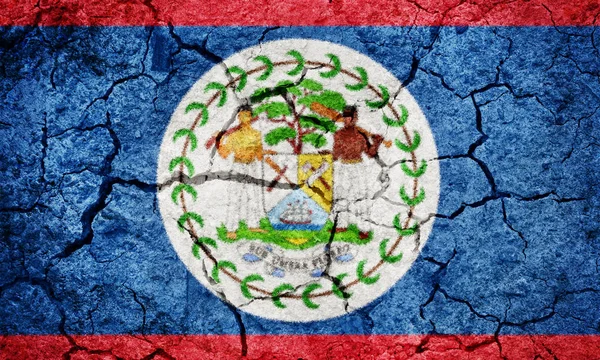 Bandeira do Belize — Fotografia de Stock