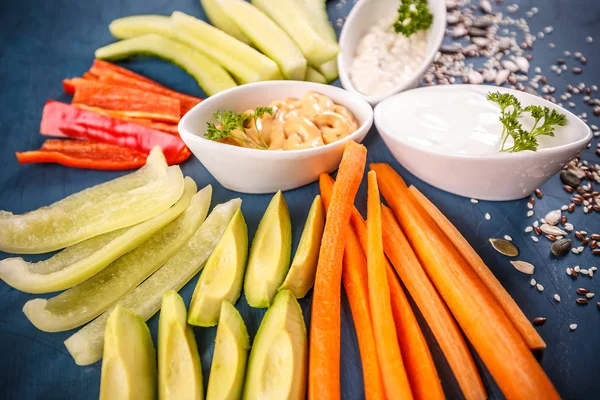 Vegetabiliska snacks — Stockfoto