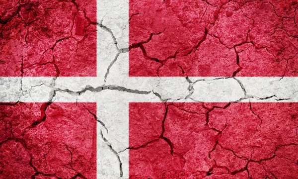 Reino da Dinamarca Bandeira — Fotografia de Stock