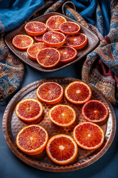 Czerwona pomarańcza sycylijska — Zdjęcie stockowe