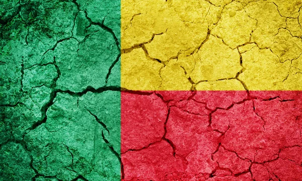 Vlag van de Republiek Benin — Stockfoto