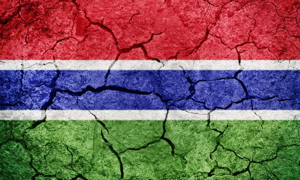 Vlag van de Republiek van de Gambia — Stockfoto