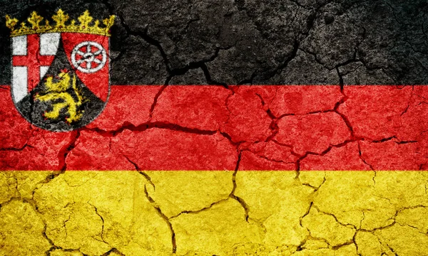 Renânia-Palatinado, Estado da Alemanha, bandeira Imagens Royalty-Free