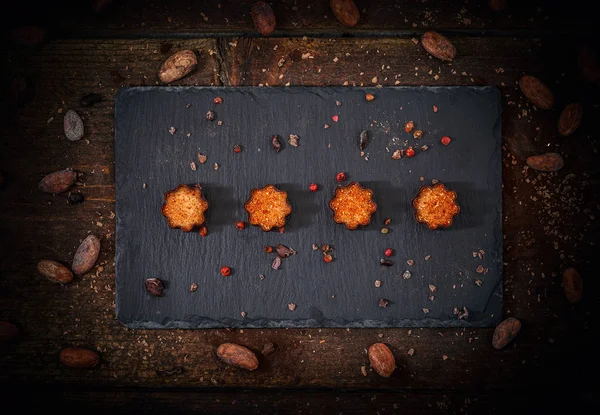 Finest marzipan with crushed pink pepper — Stock Photo, Image