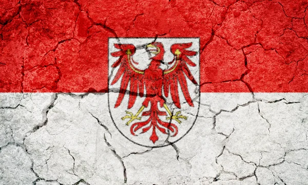 Braniborsko, Německo, vlajka — Stock fotografie