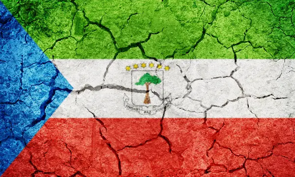 Republiken Ekvatorialguineas flagga — Stockfoto