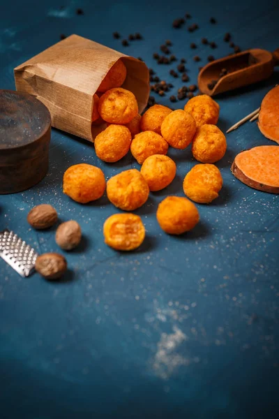 Süßkartoffelkroketten — Stockfoto