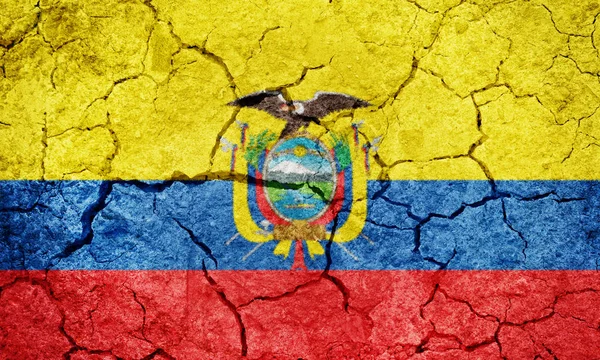Republiek Ecuador vlag — Stockfoto